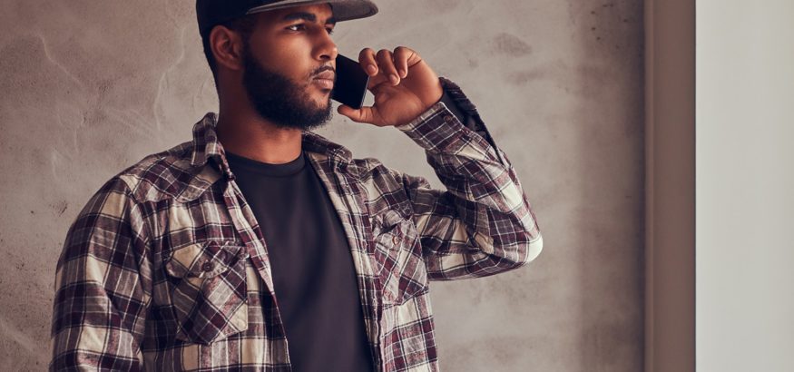 african-american-bearded-man-wearing-a-checkered-s